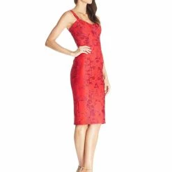 Dress The Population Red Jaida Dress