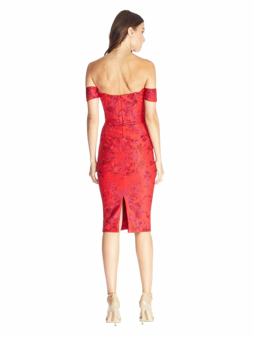 Dress The Population Liana Dress Red 5 Dress The Population Liana Dress Red