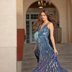 Dress The Population Samira Dress Statement Sequins