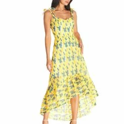Dress The Population Yellow Wren Dress
